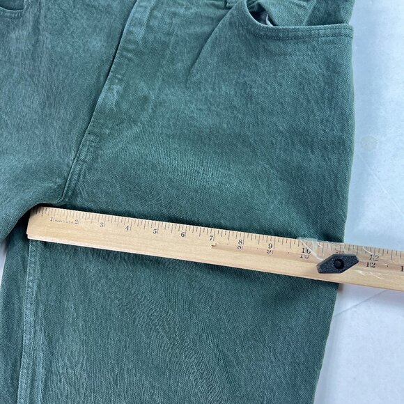 Abercrombie Fitch Jeans Womens 31x32* 90s Straight High Rise Green Denim Tag 30L - Picture 13 of 16